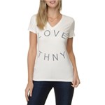 Ficha técnica e caractérísticas do produto Camiseta Gola V Tommy Hilfiger Love