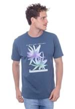 Ficha técnica e caractérísticas do produto Camiseta Hawaiian Dreams Básica Azul