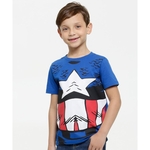 Ficha técnica e caractérísticas do produto Camiseta Infantil Capitão América Marvel