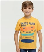 Ficha técnica e caractérísticas do produto Camiseta Infantil Estampa Skate Manga Curta