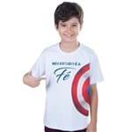 Ficha técnica e caractérísticas do produto Camiseta Juvenil Meu Escudo é a Fé (12)