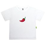 Ficha técnica e caractérísticas do produto Camiseta Kids Manga Curta Pimenta - 12 - Branco