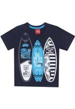 Ficha técnica e caractérísticas do produto Camiseta Kyly Menino Frontal Azul-Marinho