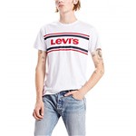 Ficha técnica e caractérísticas do produto Camiseta Levis Masculino Logo Stripped Cinza