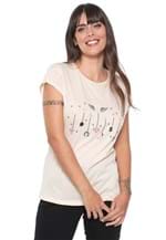 Ficha técnica e caractérísticas do produto Camiseta Lez a Lez Bordada Laranja