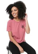 Ficha técnica e caractérísticas do produto Camiseta Lez a Lez Destroyed Bordado Rosa