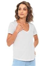 Ficha técnica e caractérísticas do produto Camiseta Lez a Lez Fine Sixty Branca