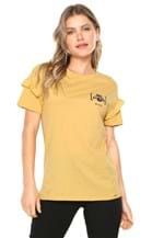 Ficha técnica e caractérísticas do produto Camiseta Lez a Lez Forty Amarela