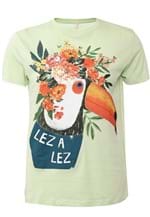 Ficha técnica e caractérísticas do produto Camiseta Lez a Lez Preludio Verde