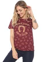 Ficha técnica e caractérísticas do produto Camiseta Lez a Lez Thirty Plus Vinho