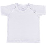 Ficha técnica e caractérísticas do produto Camiseta Manga Curta Branca Batistela Baby