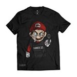 Ficha técnica e caractérísticas do produto Camiseta Mario Bros Colete - G - Preto