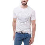 Ficha técnica e caractérísticas do produto Camiseta Masculina CM61B01TC345 Calvin Klein - Tamanho G - Branco