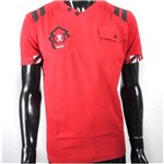 Ficha técnica e caractérísticas do produto Camiseta Masculina com Bolso Antshok - P - Vermelho