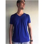 Ficha técnica e caractérísticas do produto Camiseta Masculina Gola Redonda - 301 - AZUL ROYAL - PP