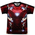 Ficha técnica e caractérísticas do produto Camiseta Masculina Homem De Ferro Traje Iron Man Estampa Total Md02