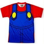 Ficha técnica e caractérísticas do produto Camiseta Masculina Traje Mario Super Mario Bros