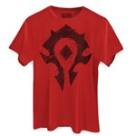 Ficha técnica e caractérísticas do produto Camiseta Masculina World Of Warcraft Horda - Bandup!