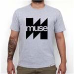 Ficha técnica e caractérísticas do produto Camiseta Mescla Muse Banda de Rock 'n Roll (Cinza, M)