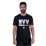 Ficha técnica e caractérísticas do produto Camiseta Mlb New York Yankees Essentials Bat Preto Marinho New Era - Preto - G