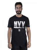 Ficha técnica e caractérísticas do produto Camiseta Mlb New York Yankees Essentials Bat Preto Marinho New Era