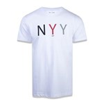 Ficha técnica e caractérísticas do produto Camiseta Mlb New York Yankees Essentials Nyy Branco Preto Mescla Cinza New Era - Branco - G