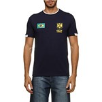 Ficha técnica e caractérísticas do produto Camiseta Mr Kitsch Gola Dupla