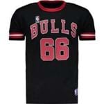Camiseta Nba Chicago Bulls 66 Preta e Vermelho Gg