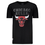 Ficha técnica e caractérísticas do produto Camiseta NBA Chicago Bulls 3D Preta