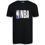 Ficha técnica e caractérísticas do produto Camiseta NBA New Era Logo Masculina Preto/Cinza