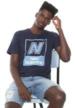 Ficha técnica e caractérísticas do produto Camiseta New Balance Box Azul-marinho