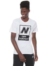 Ficha técnica e caractérísticas do produto Camiseta New Balance Box Branca