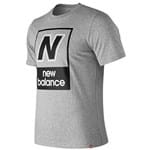 Ficha técnica e caractérísticas do produto Camiseta New Balance Box - Cinza - P