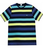 Ficha técnica e caractérísticas do produto Camiseta Pau a Pique Listrada Azul MARINHO - M