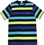 Ficha técnica e caractérísticas do produto Camiseta Pau a Pique Listrada Azul