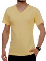 Ficha técnica e caractérísticas do produto Camiseta Pau a Pique Masculina Amarelo