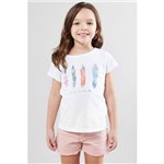 Ficha técnica e caractérísticas do produto Camiseta Peninhas Reserva Mini Feminina