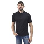 Ficha técnica e caractérísticas do produto Camiseta Polo Confort Básica - PRETO - G
