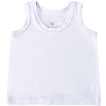 Ficha técnica e caractérísticas do produto Camiseta Regata Batistela Baby 100% Algodão Branco