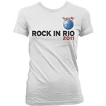 Ficha técnica e caractérísticas do produto Camiseta Rock In Rio - Branca Feminina