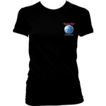 Camiseta Rock In Rio - Pocket Globe Preta Feminina