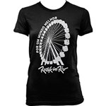 Ficha técnica e caractérísticas do produto Camiseta Rock In Rio: Roda Gigante Preta Feminina - Dimona
