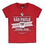 Ficha técnica e caractérísticas do produto Camiseta São Paulo Joy Infantil Vermelha