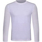 Ficha técnica e caractérísticas do produto Camiseta Silver Fresh Masculina com Proteção Solar 50 Branca Manga Longa Curtlo