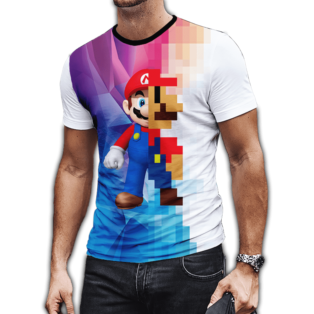 Ficha técnica e caractérísticas do produto Camiseta Super Mario Bros 01 (Masculino, P)
