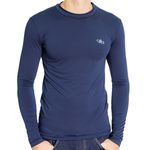 Ficha técnica e caractérísticas do produto Camiseta Térmica Manga Longa Masculina Azul Marinho