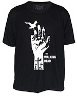 Ficha técnica e caractérísticas do produto Camiseta The Walking Dead (preta, G Baby Look)