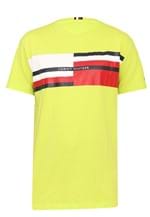 Ficha técnica e caractérísticas do produto Camiseta Tommy Hilfiger Logo Neon Verde