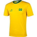Camiseta Topper Brasil Torcida 4129456 P - Amarelo/Verde