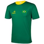 Ficha técnica e caractérísticas do produto Camiseta Topper Brasil Torcida 4129456 GG - Verde/Amarelo